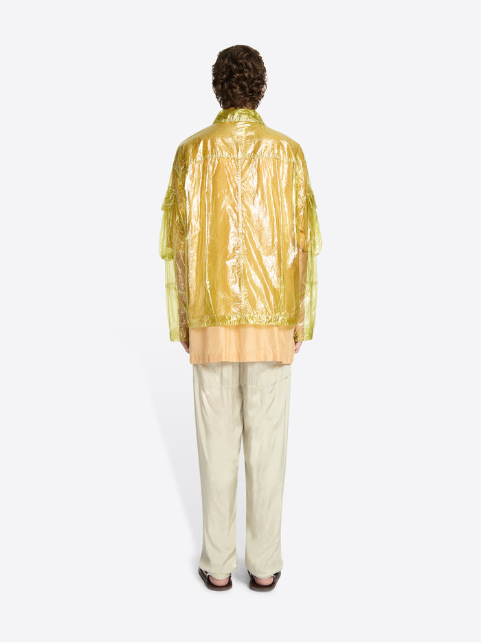 Overdyed transparent jacket