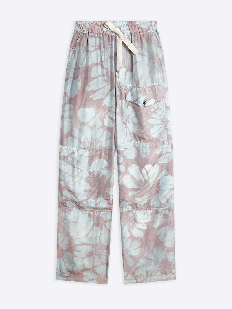 Silk drawstring pants