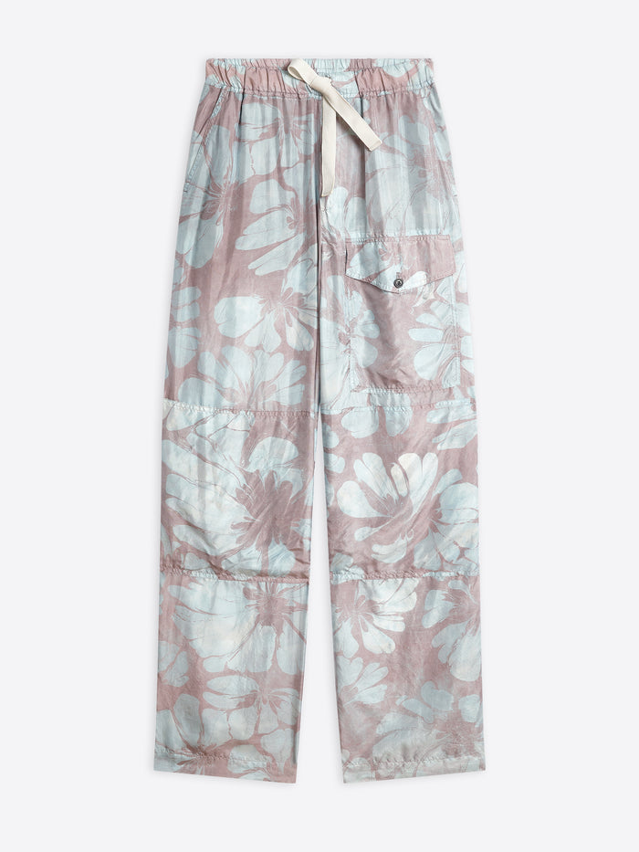 Silk drawstring pants