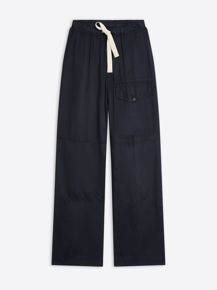 Viscose drawstring pants