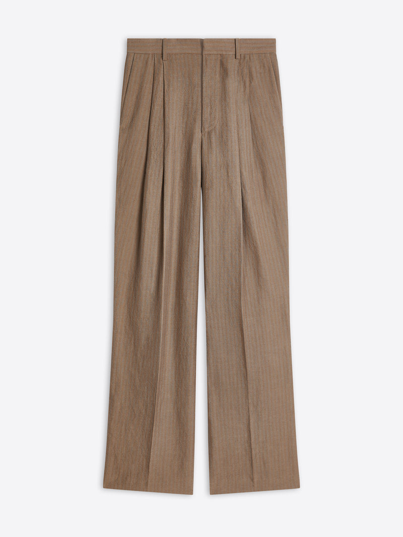 Linen straight pants