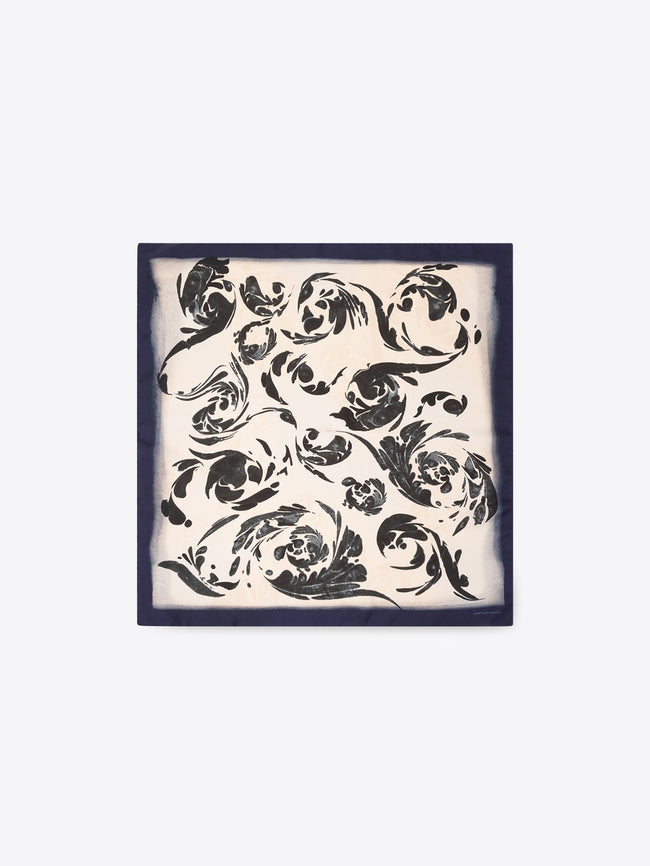 Printed silk scarf