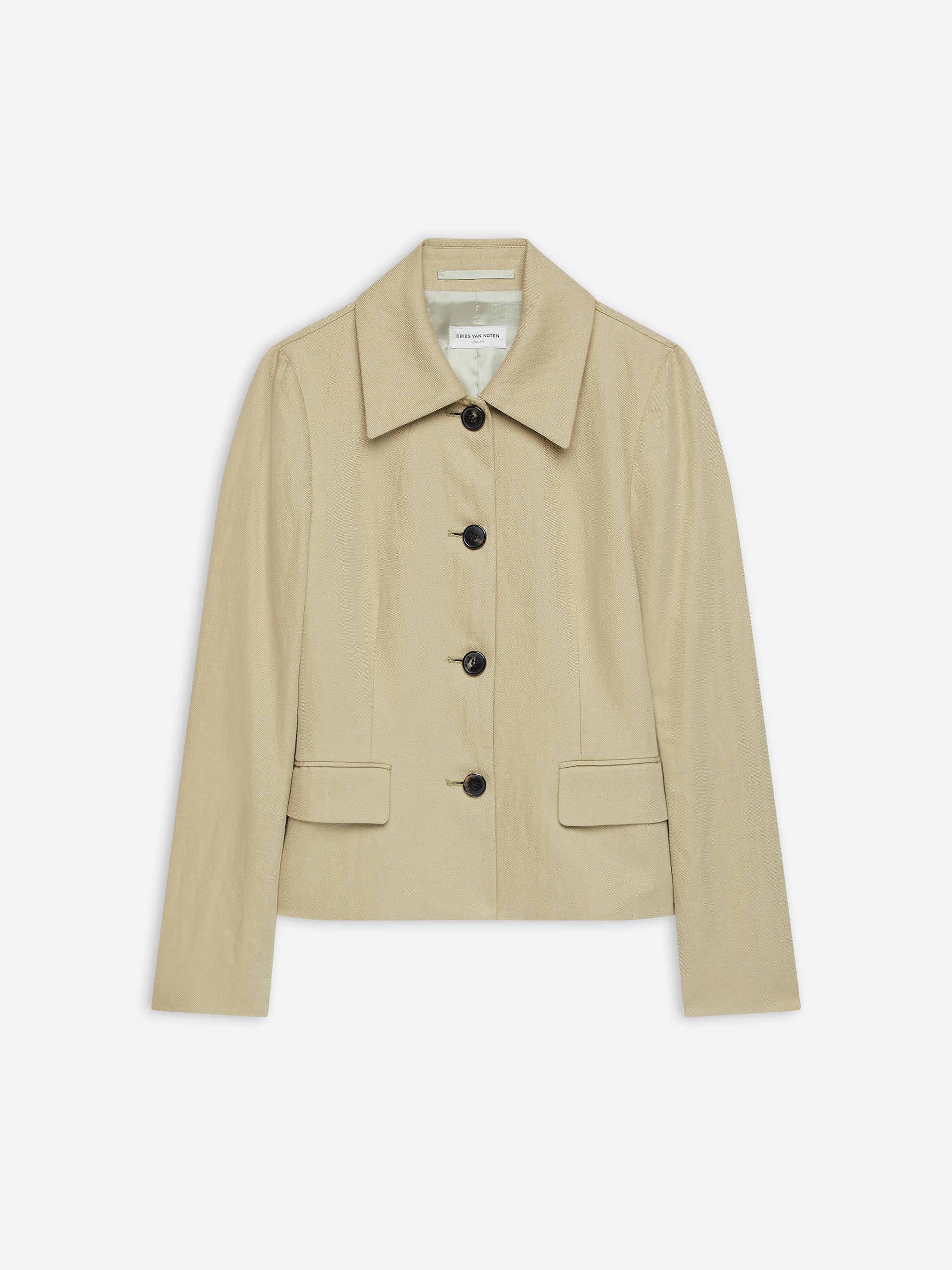 Fitted linen jacket - Spring Summer Women | Dries Van Noten