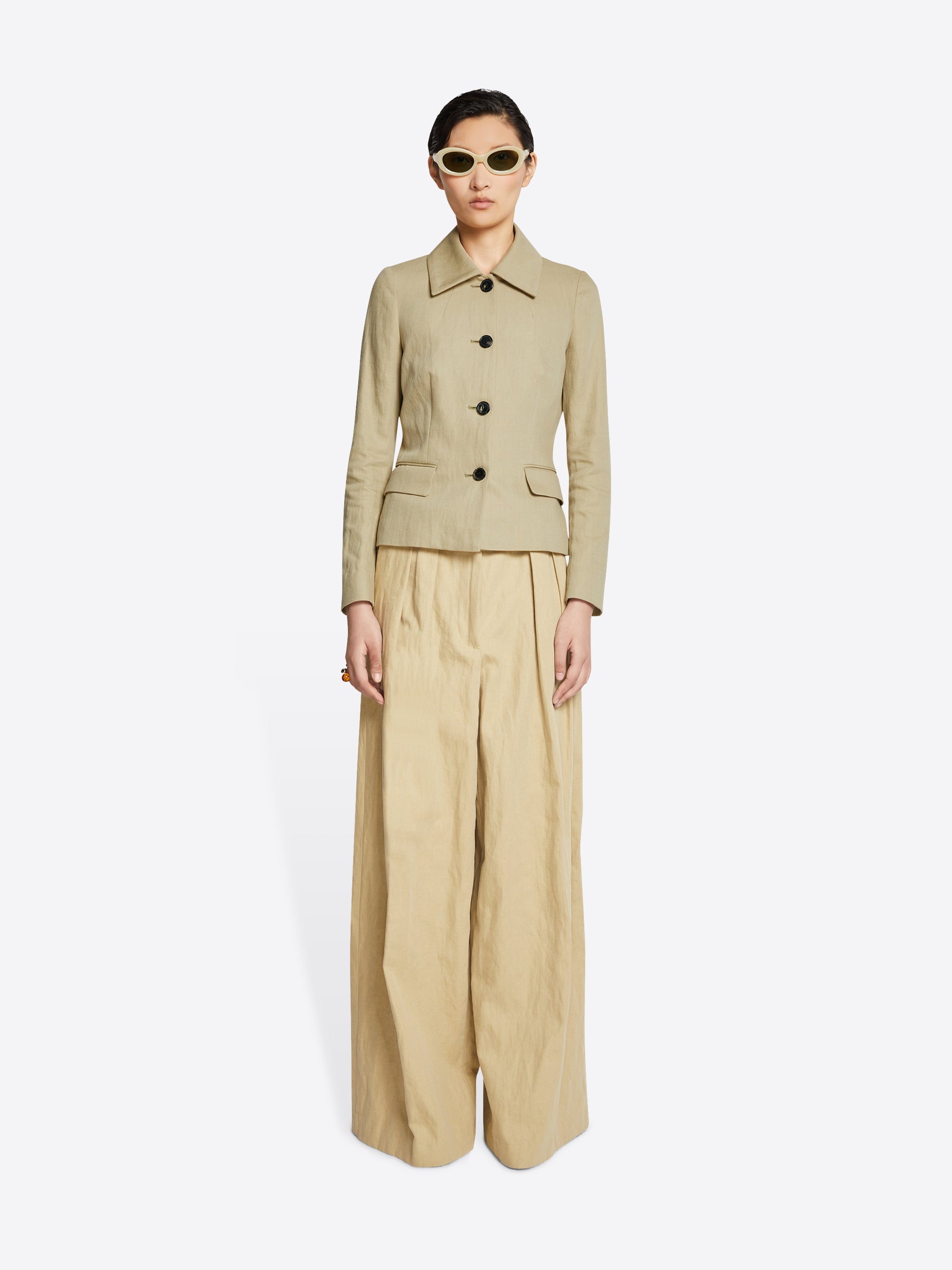 Fitted linen jacket - Spring Summer Women | Dries Van Noten