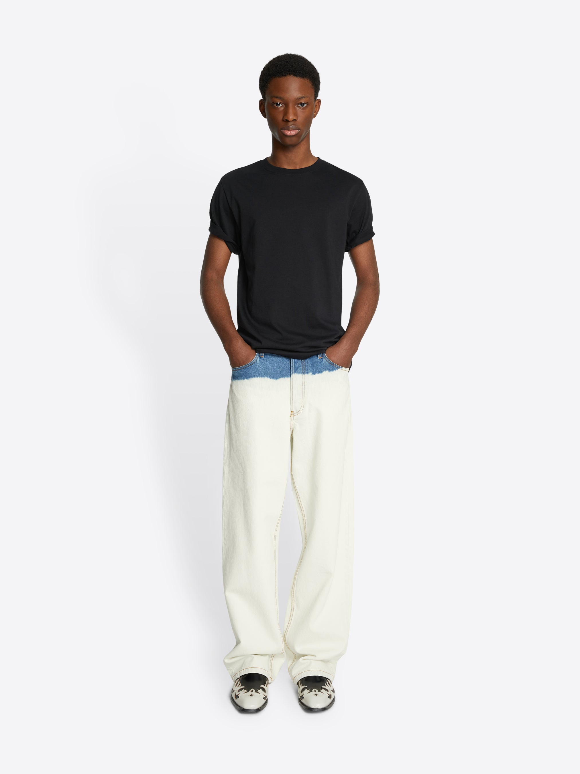 Bleach dipped jeans - Men Denim Capsule | Dries Van Noten